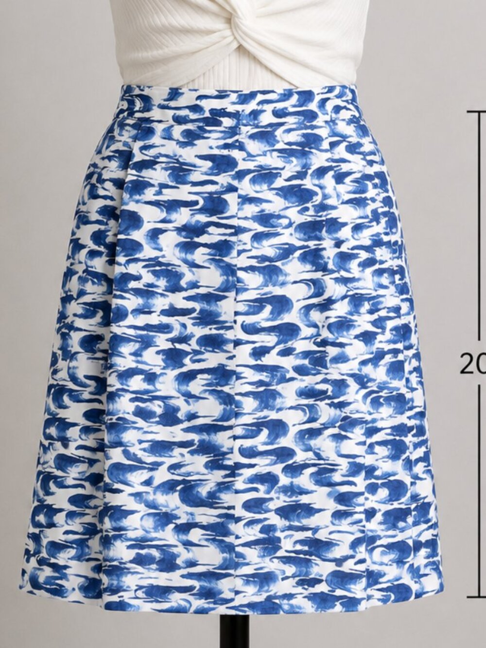 Reiss Stara Pleated Print Skirt, Size 8